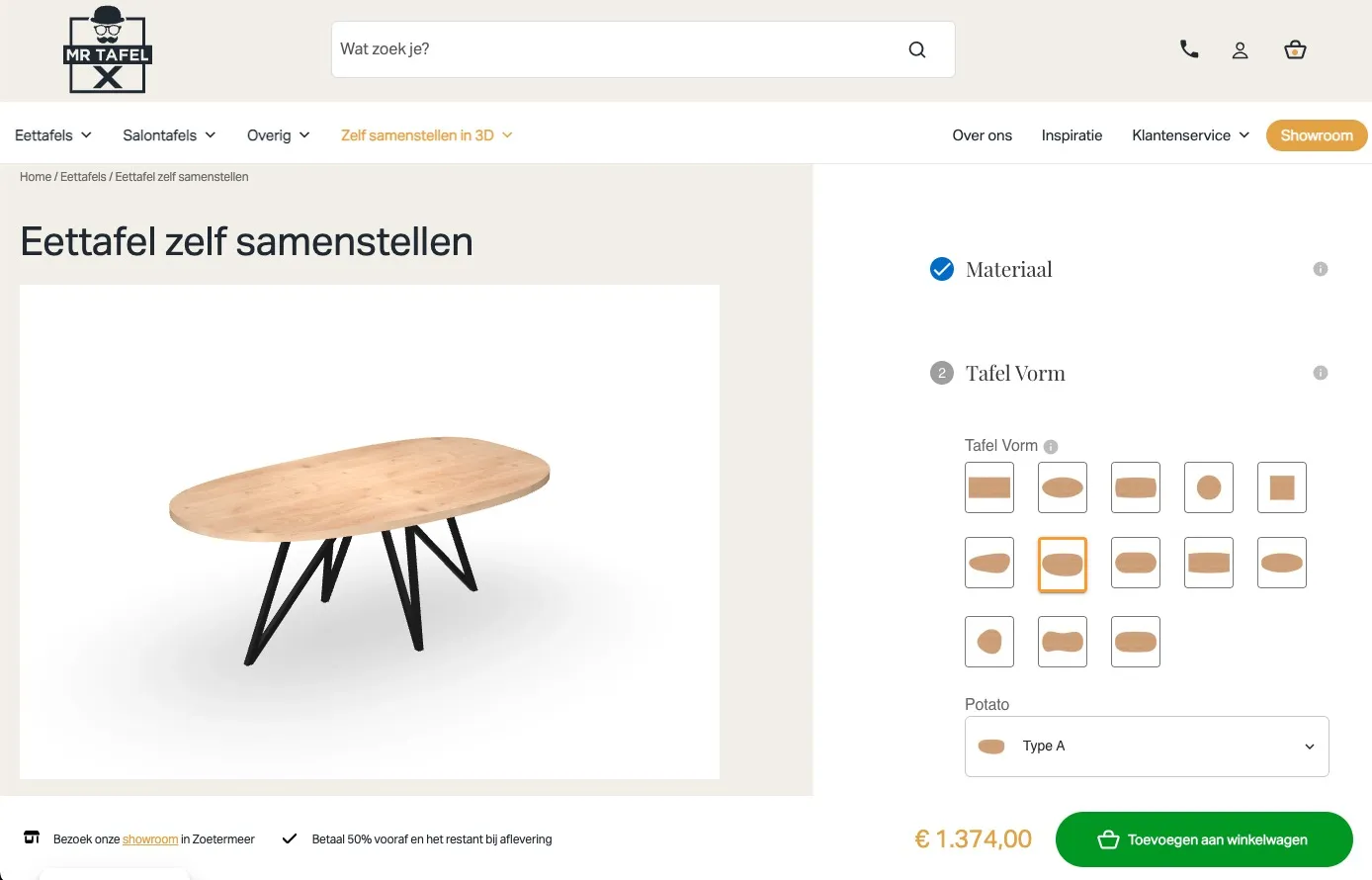 MrTafel — 3D Furniture Configurator screenshot